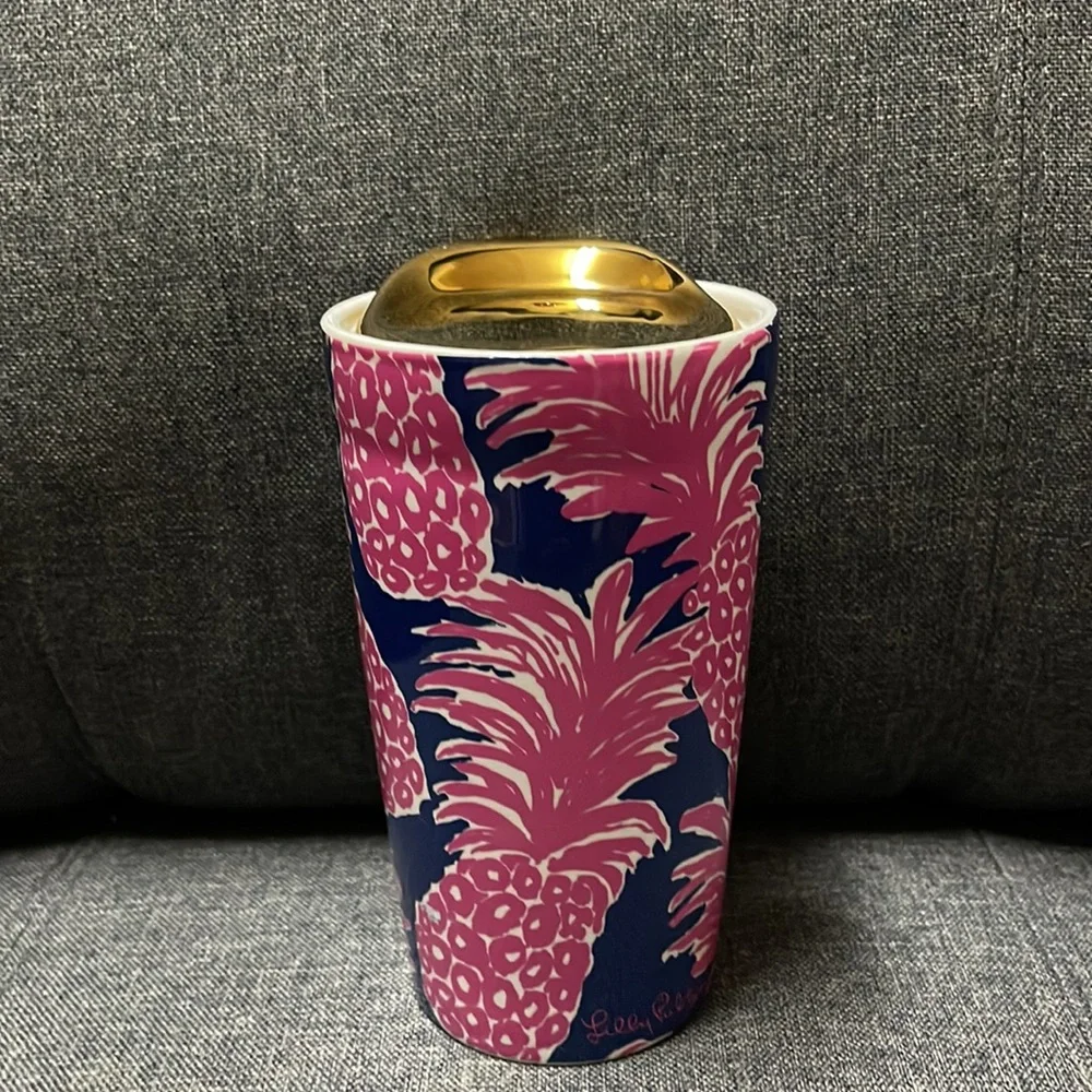 Lilly Pulitzer Flamenco Ceramic Travel Mug
